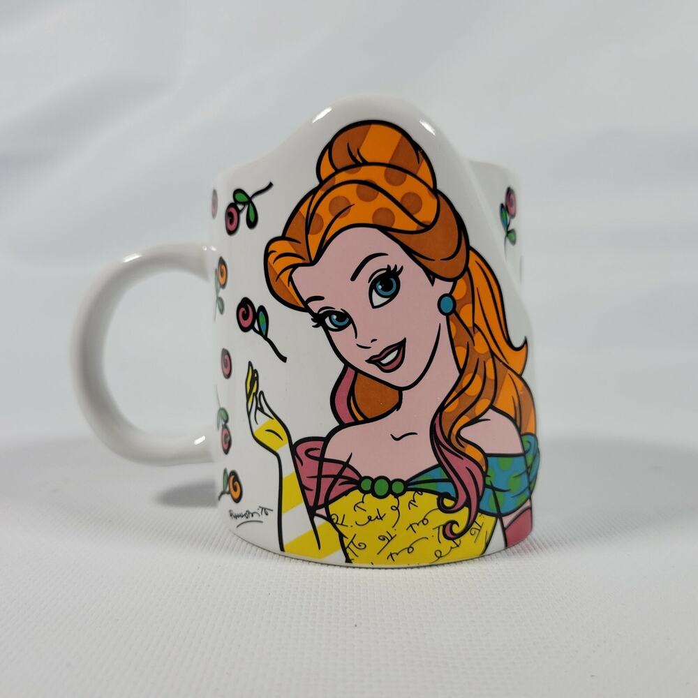 RARE 2018 DISNEY BRITTO BELLE CHIP BEAUTY AND THE BEAST COFFEE MUG CUP ENESCO